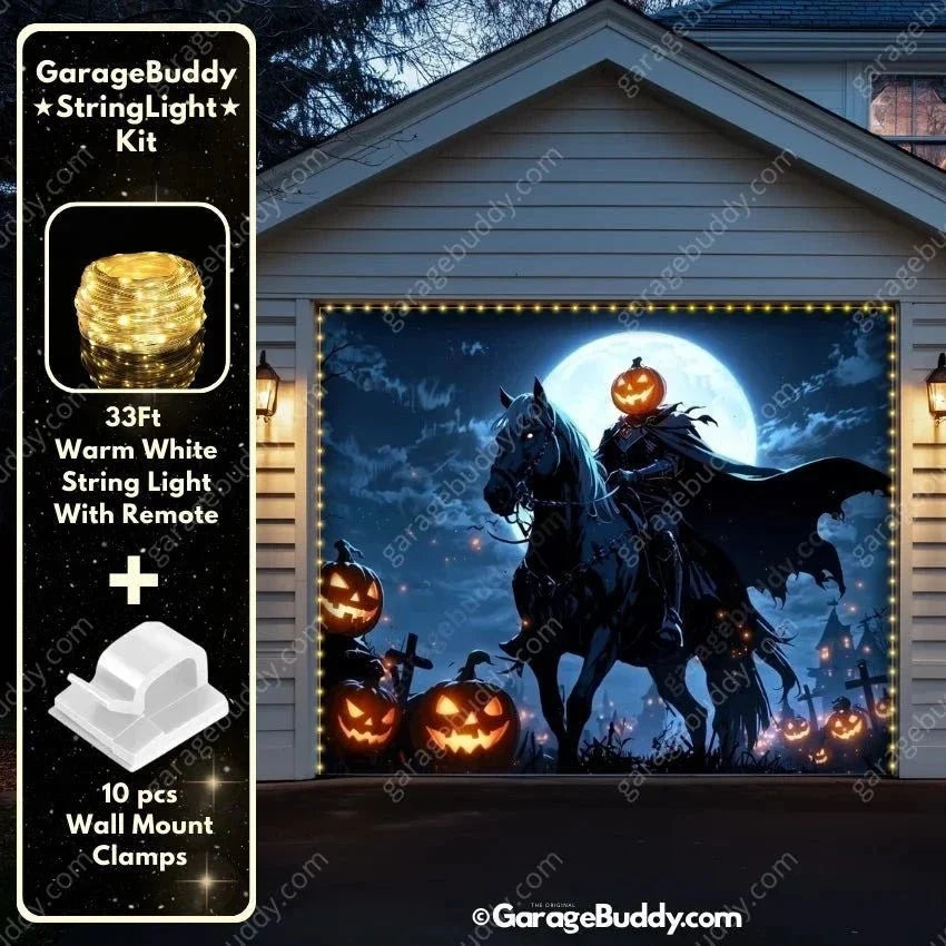 Headless Horseman | Halloween Garage Door Cover - Free Shipping