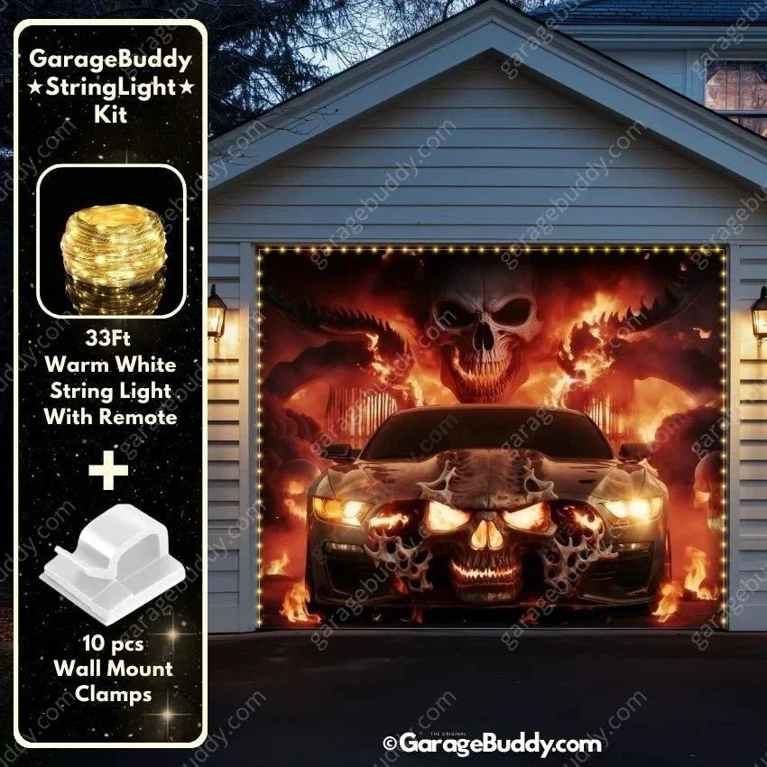 Hell Ride | Halloween Garage Door Cover - Free Shipping