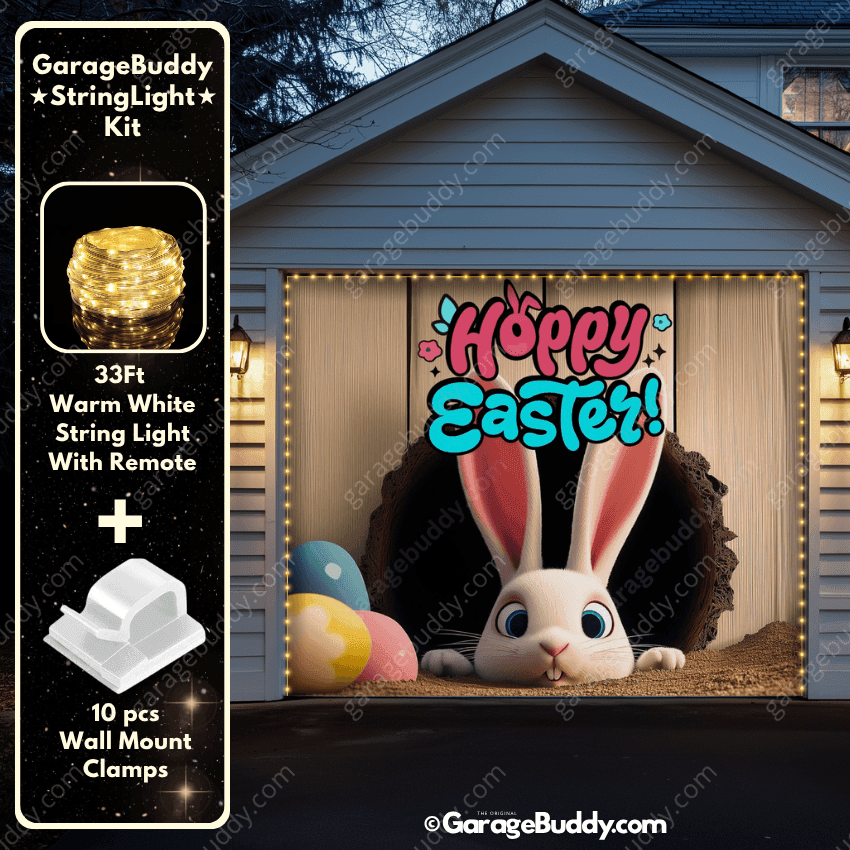 Hoppy' Easter | Festive Garage Door Cover - Free Shipping