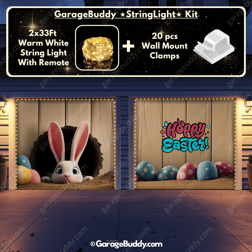 Hoppy' Easter | Festive Garage Door Cover - Free Shipping