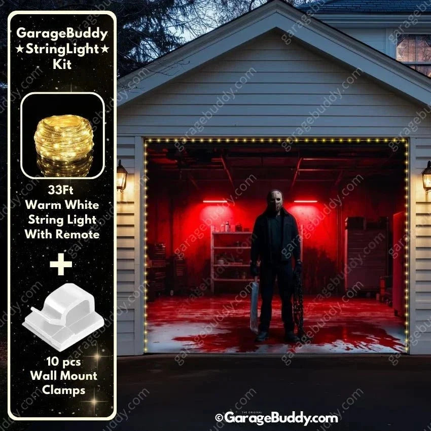 Masked Slasher | Halloween Garage Door Cover - Free Shipping