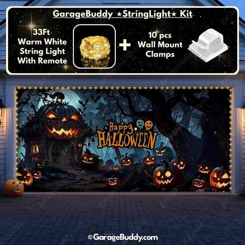 Pumpkin House | Halloween Garage Door Cover - Free Shipping
