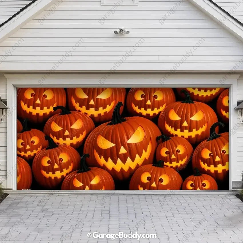 Pumpkin Parade | Halloween Garage Door Cover - Free Shipping