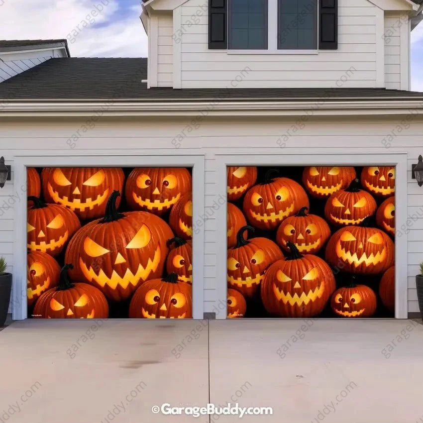 Pumpkin Parade | Halloween Garage Door Cover - Free Shipping