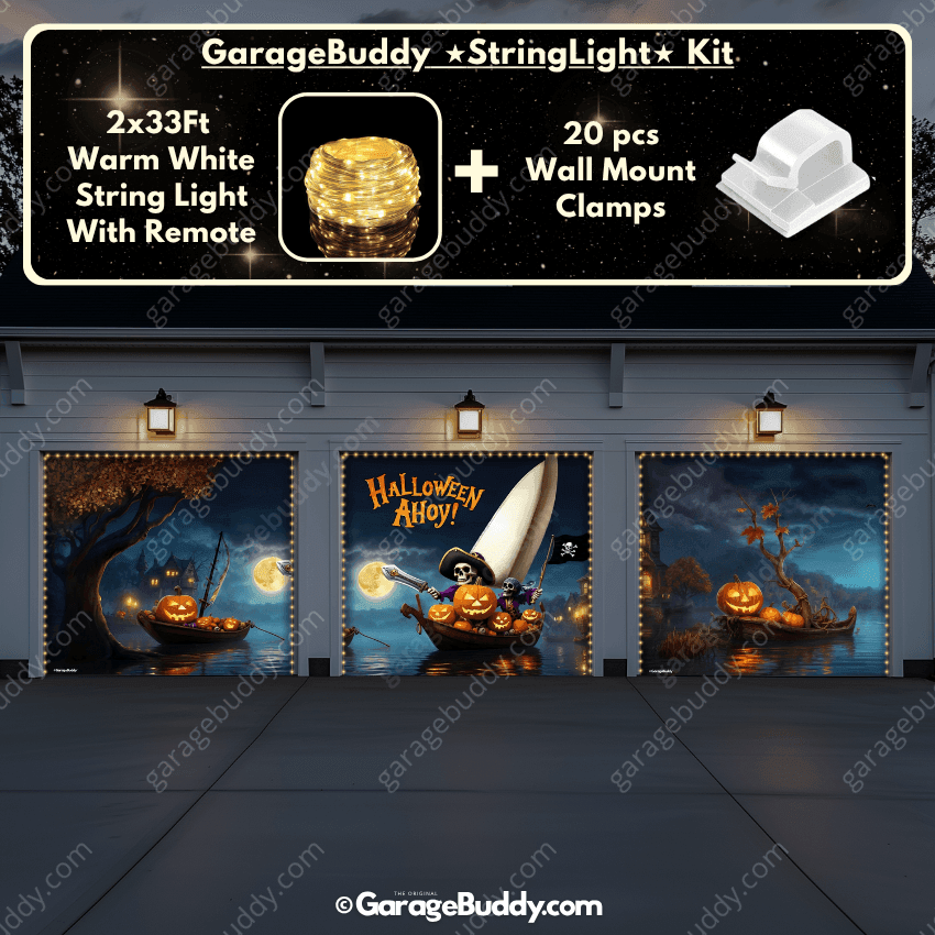 Pumpkin Pirates | Halloween Garage Door Cover - Free Shipping
