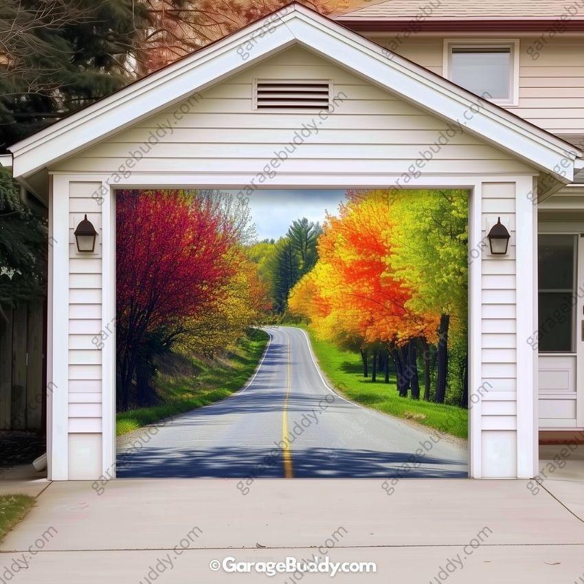 Spring Drive | Nature Garage Door Cover - Free Shipping