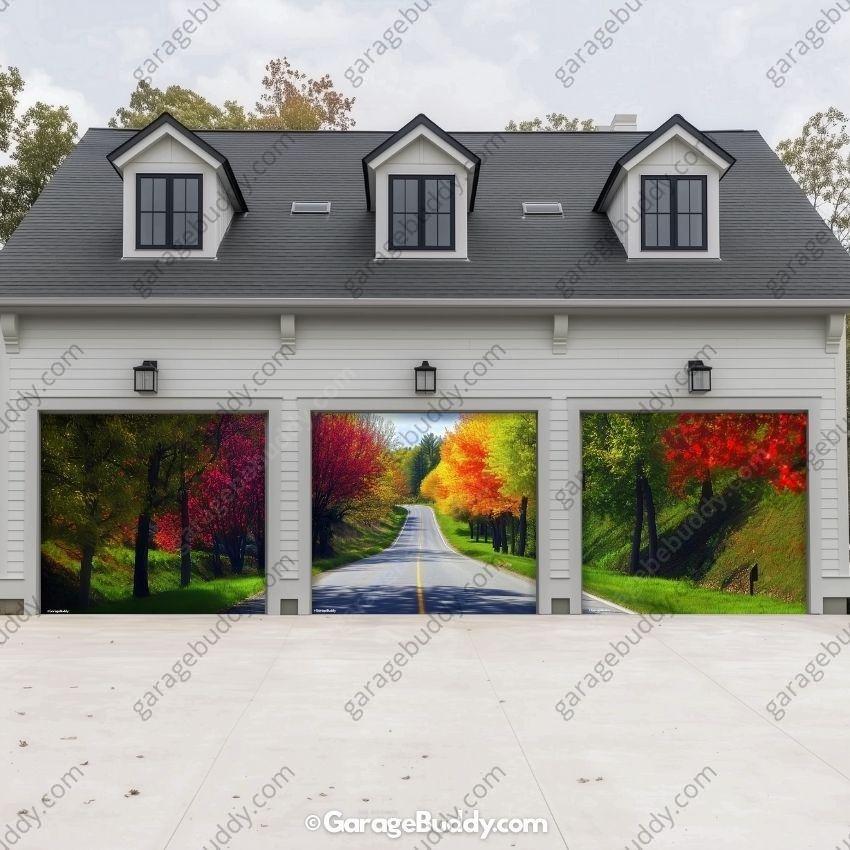 Spring Drive | Nature Garage Door Cover - Free Shipping