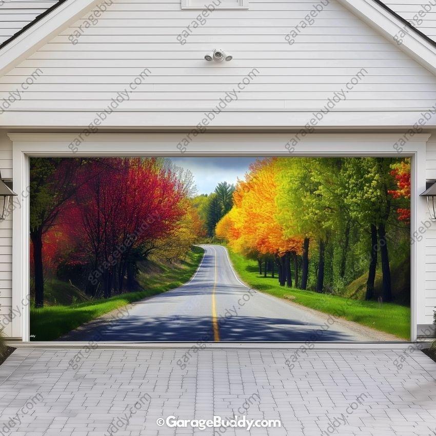 Spring Drive | Nature Garage Door Cover - Free Shipping