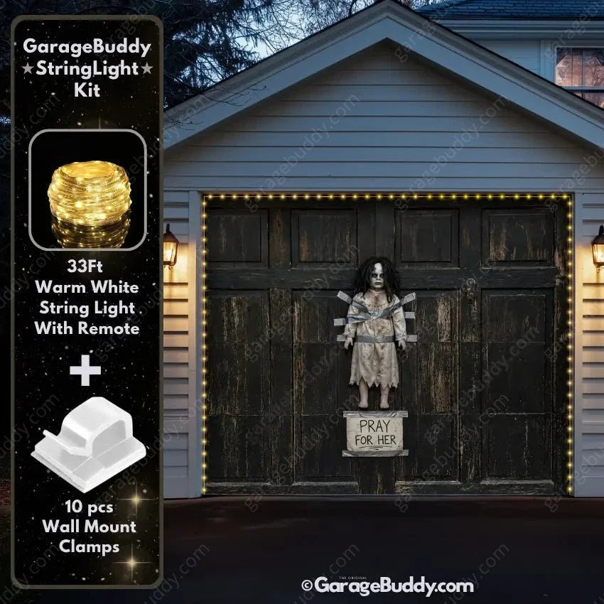 The Cursed Doll | Halloween Garage Door Cover - Free Shipping