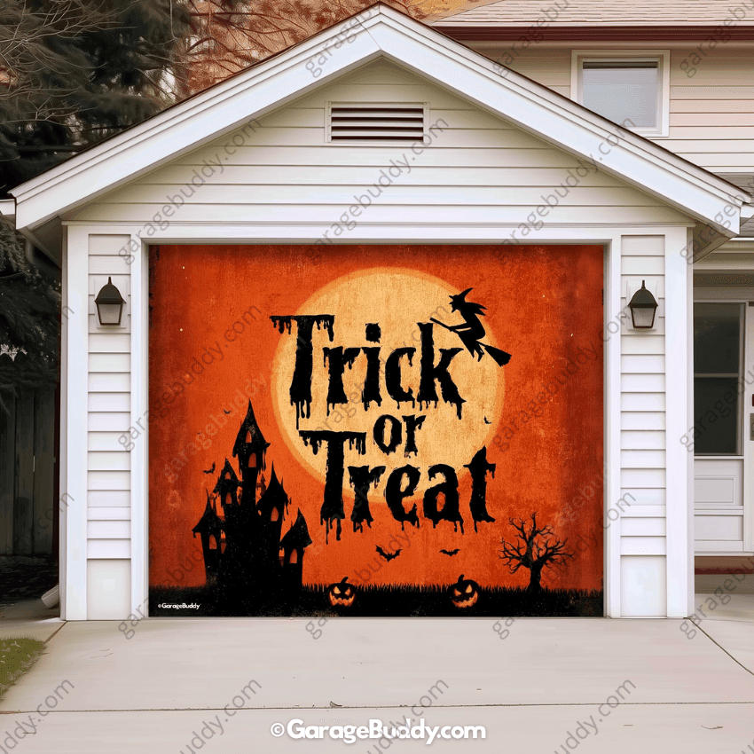 Trick Or Treat | Halloween Garage Door Cover - Free Shipping