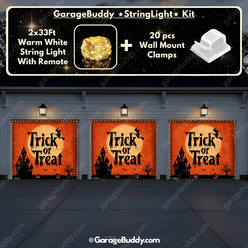 Trick Or Treat | Halloween Garage Door Cover - Free Shipping