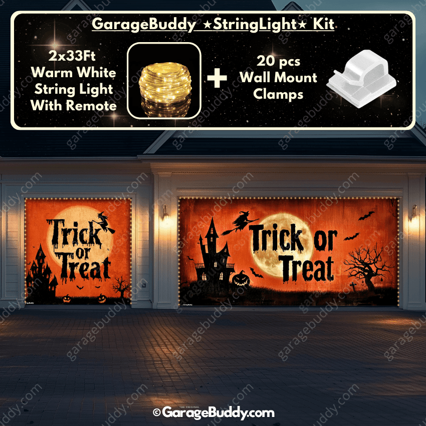 Trick Or Treat | Halloween Garage Door Cover - Free Shipping