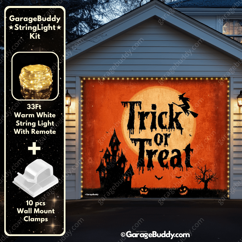 Trick Or Treat | Halloween Garage Door Cover - Free Shipping