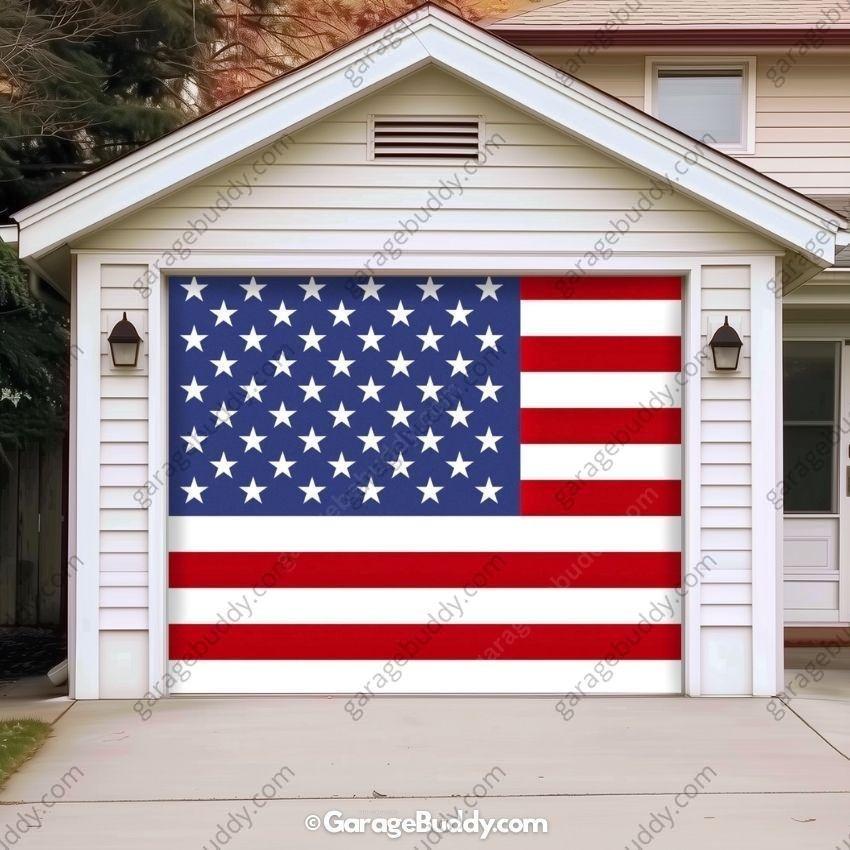 United States Of America Flag | Patriotic Garage Door Cover - Free Shipping