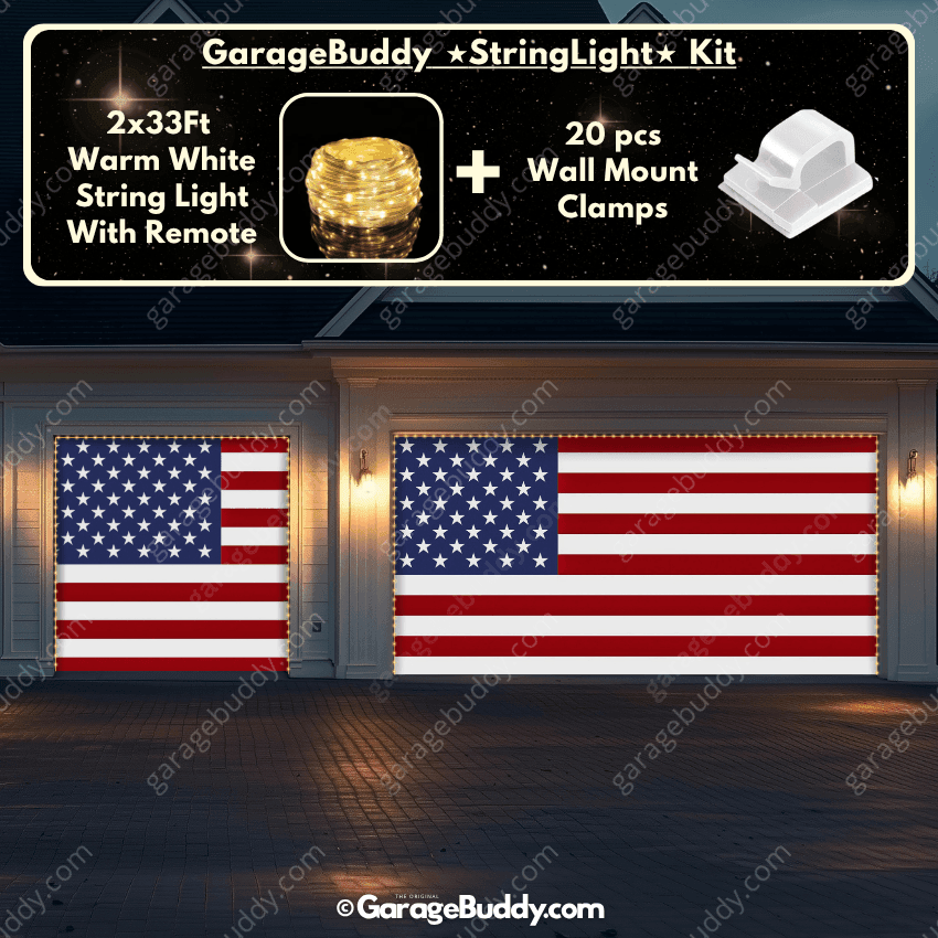 United States Of America Flag | Patriotic Garage Door Cover - Free Shipping