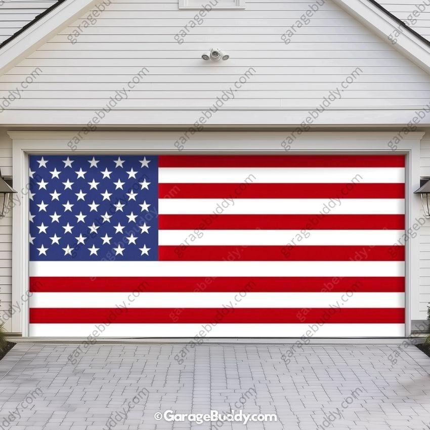 United States Of America Flag | Patriotic Garage Door Cover - Free Shipping