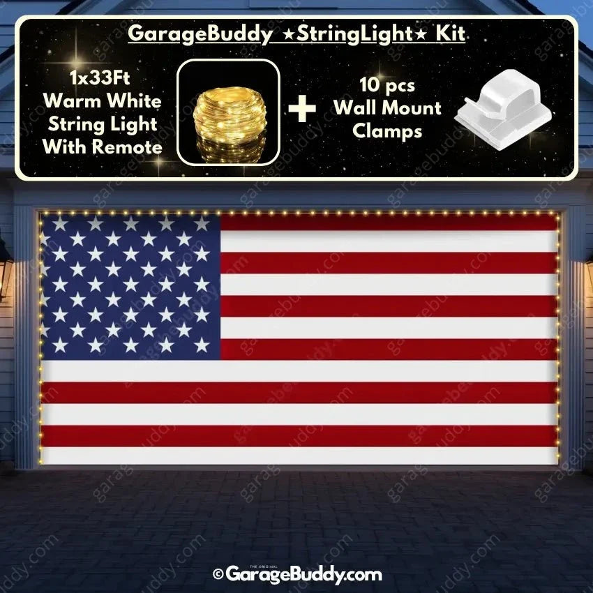 United States Of America Flag | Patriotic Garage Door Cover - Free Shipping