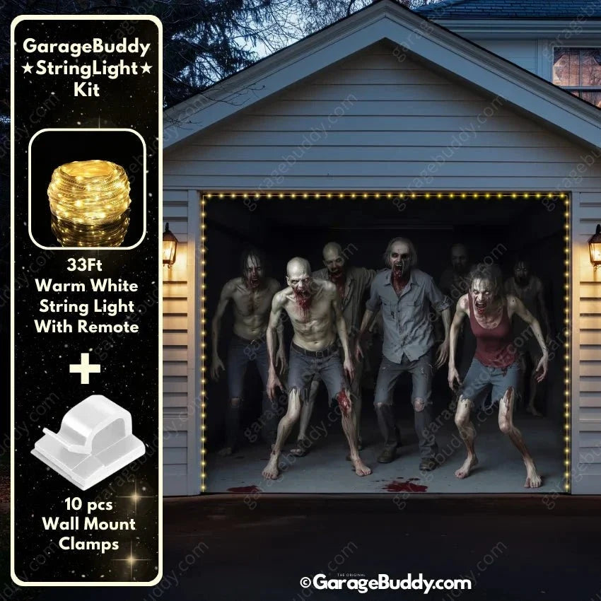 Zombie Invasion | Halloween Garage Door Cover - Free Shipping