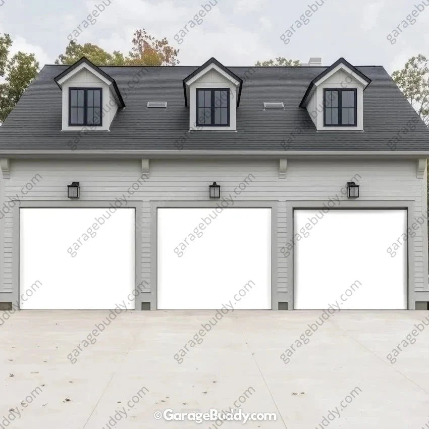 Blank White Projector Screen | GarageBuddy Garage Door Cover - Free Shipping