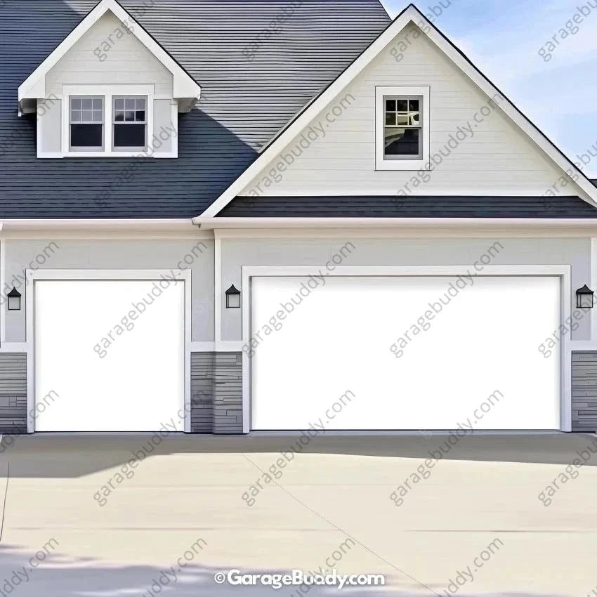 Blank White Projector Screen | GarageBuddy Garage Door Cover - Free Shipping