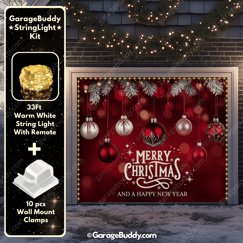Christmas Ornaments & HNY | Christmas Garage Door Cover - Free Shipping