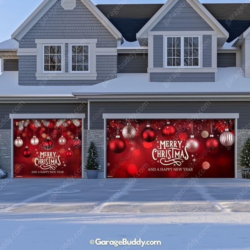 Christmas Ornaments & HNY | Christmas Garage Door Cover - Free Shipping