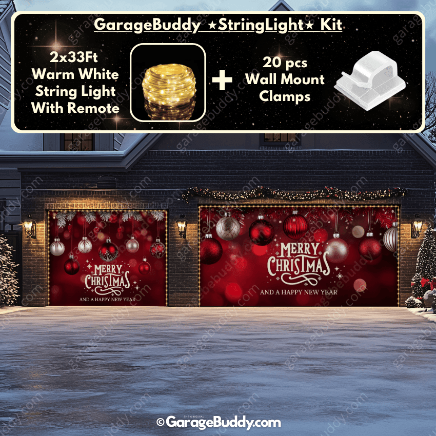 Christmas Ornaments & HNY | Christmas Garage Door Cover - Free Shipping