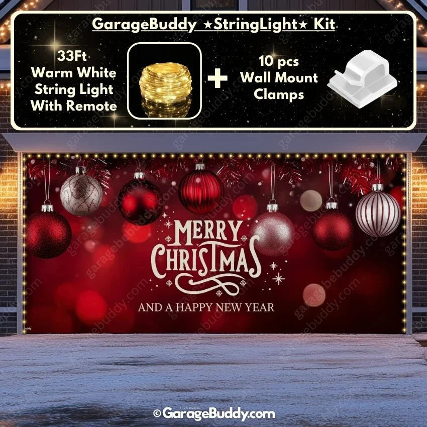 Christmas Ornaments & HNY | Christmas Garage Door Cover - Free Shipping