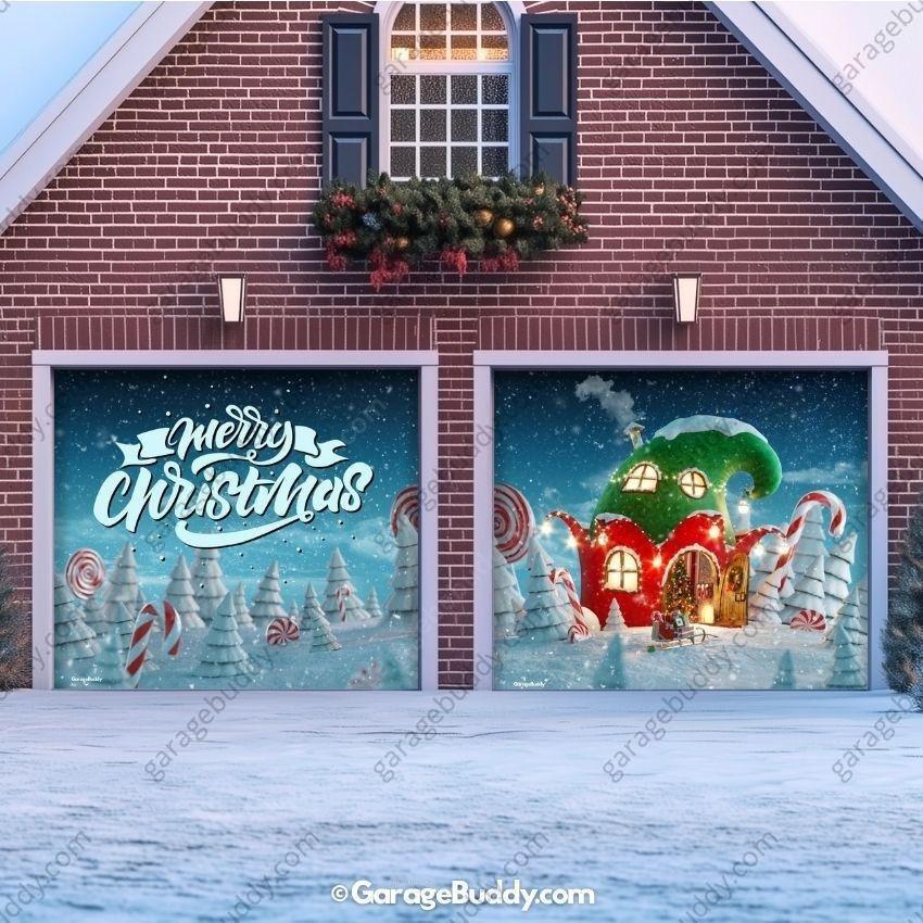 Christmas Wonderland | Christmas Garage Door Cover - Free Shipping
