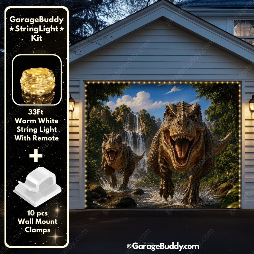 Dinosaur Kingdom | Halloween Garage Door Cover - Free Shipping