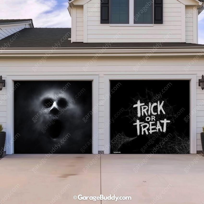 Ghostly Figure | Halloween Garage Door Cover - Free Shipping