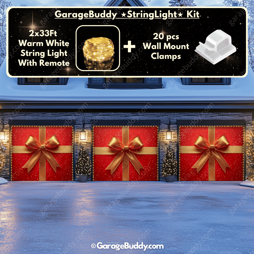 Gift Wrap | Christmas Garage Door Cover - Free Shipping