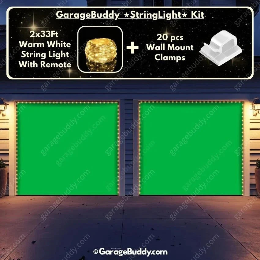 Green Screen | Garage Door Cover - Free Shipping