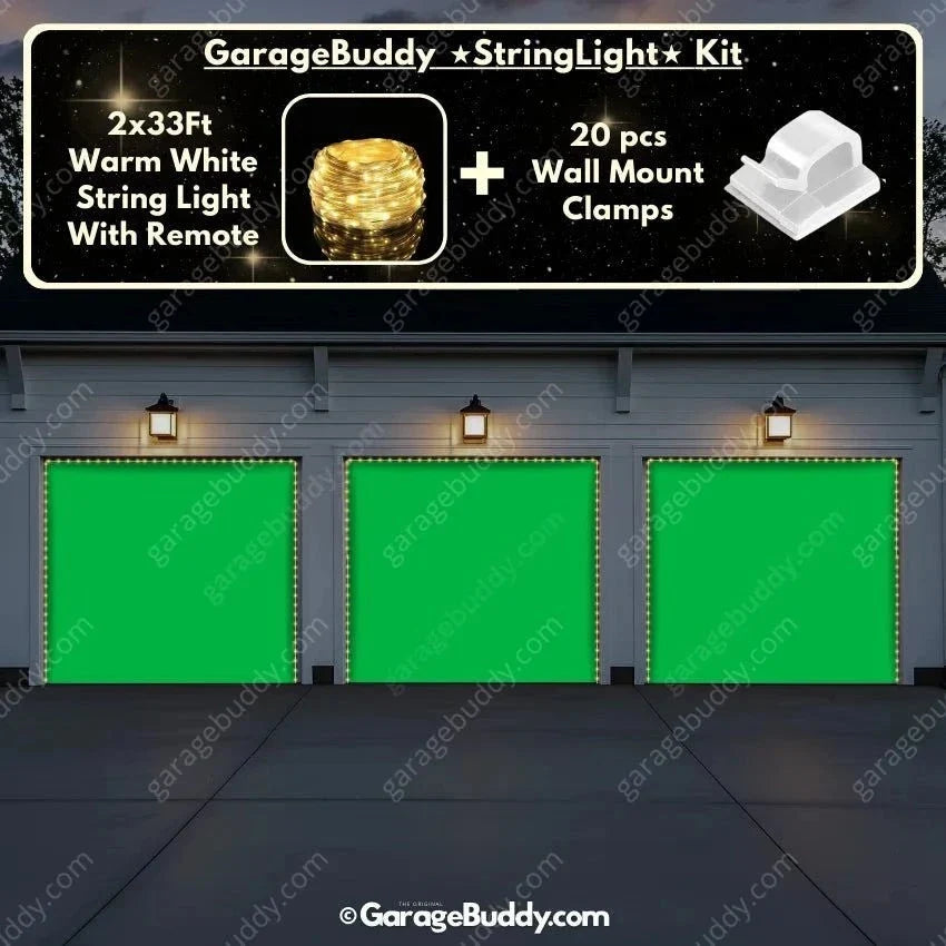 Green Screen | Garage Door Cover - Free Shipping