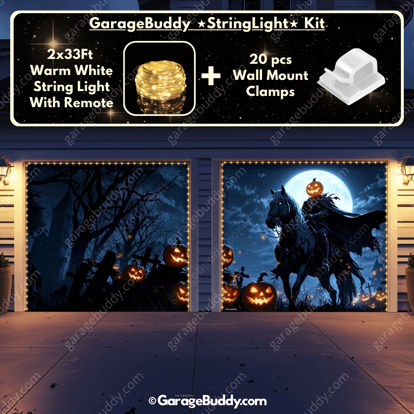 Headless Horseman | Halloween Garage Door Cover - Free Shipping