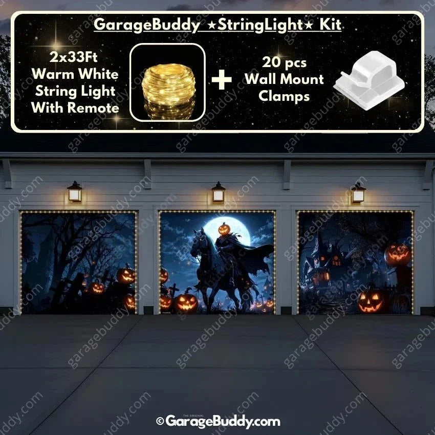 Headless Horseman (Glow) | Halloween Garage Door Cover - Free Shipping