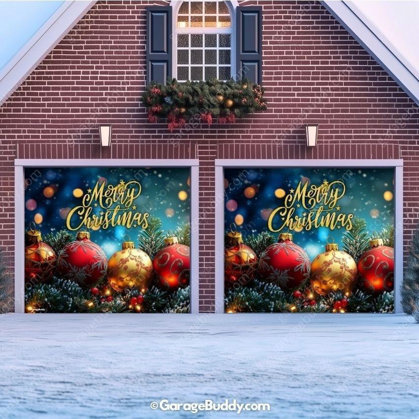 Merry Christmas | Christmas Garage Door Cover - Free Shipping
