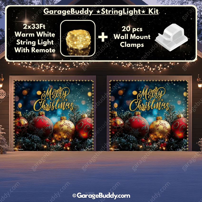 Merry Christmas | Christmas Garage Door Cover - Free Shipping