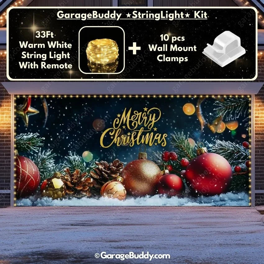 Merry Christmas | Christmas Garage Door Cover - Free Shipping