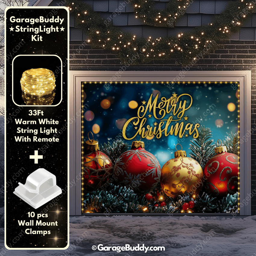 Merry Christmas | Christmas Garage Door Cover - Free Shipping