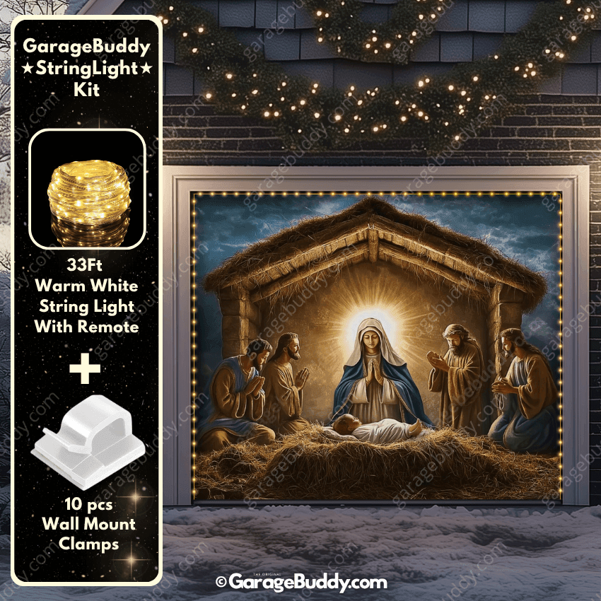 Nativity Scene | Christmas Garage Door Cover - Free Shipping