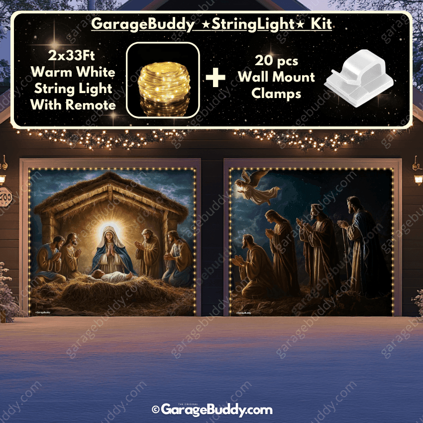 Nativity Scene | Christmas Garage Door Cover - Free Shipping
