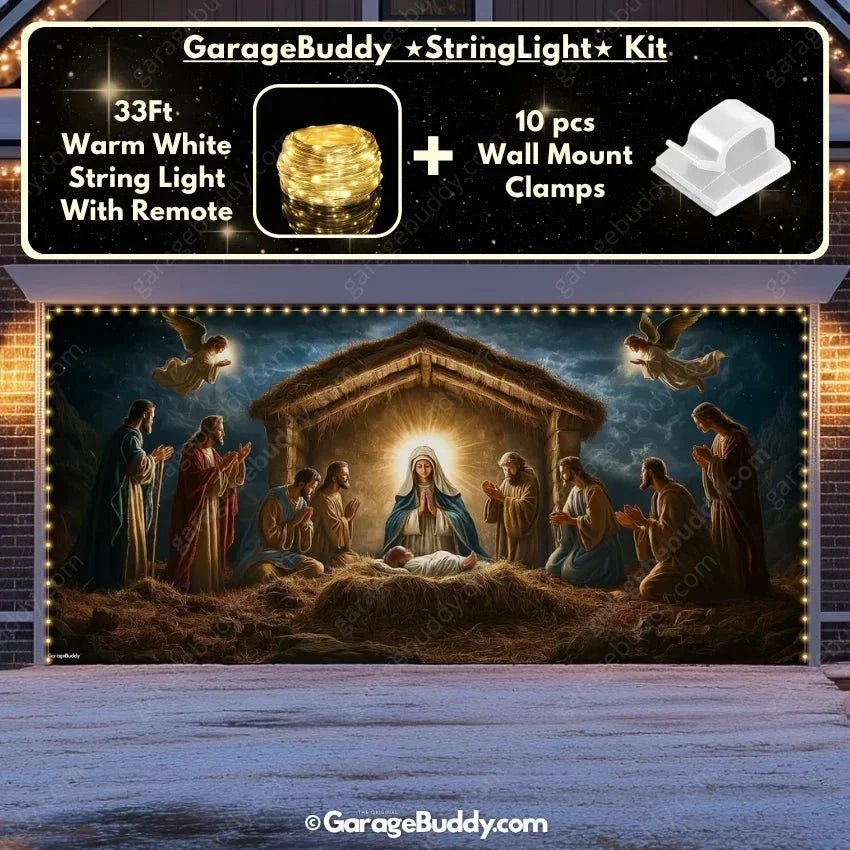 Nativity Scene | Christmas Garage Door Cover - Free Shipping