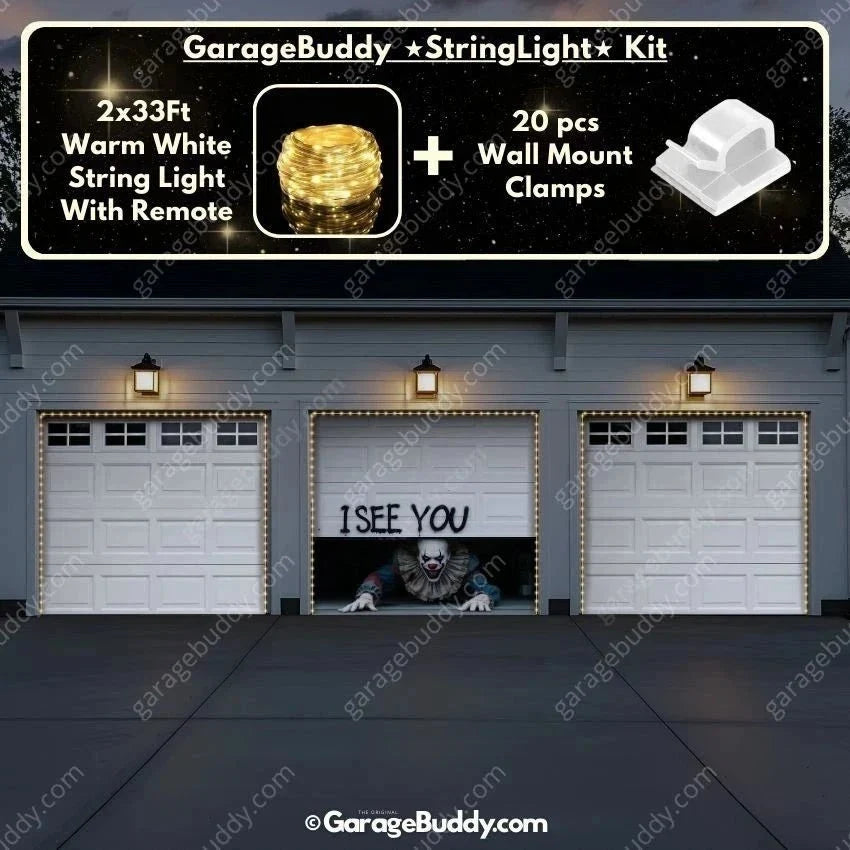 Peeking Clown (Limited Edition) | Halloween Garage Door Cover - Free Shipping