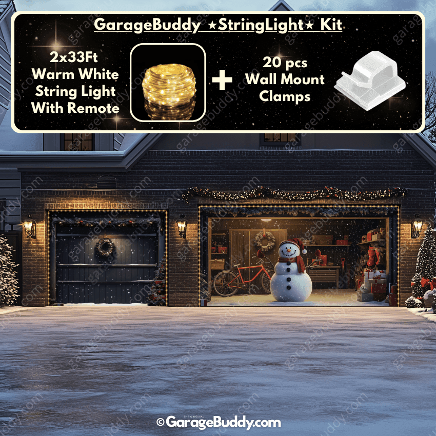 Snowy The Snowman | Christmas Garage Door Cover - Free Shipping