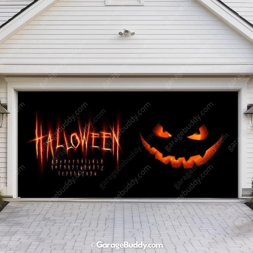 Spooky Halloween | Halloween Garage Door Cover - Free Shipping