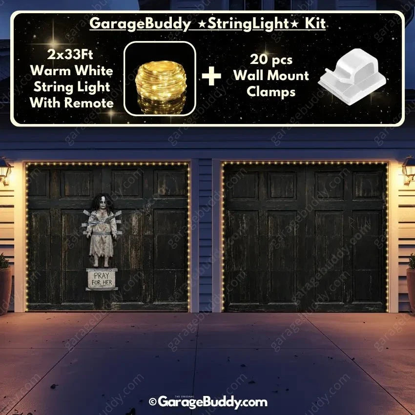 The Cursed Doll | Halloween Garage Door Cover - Free Shipping