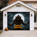 Werewolf Scene | Halloween Garage Door Cover - Free Shipping