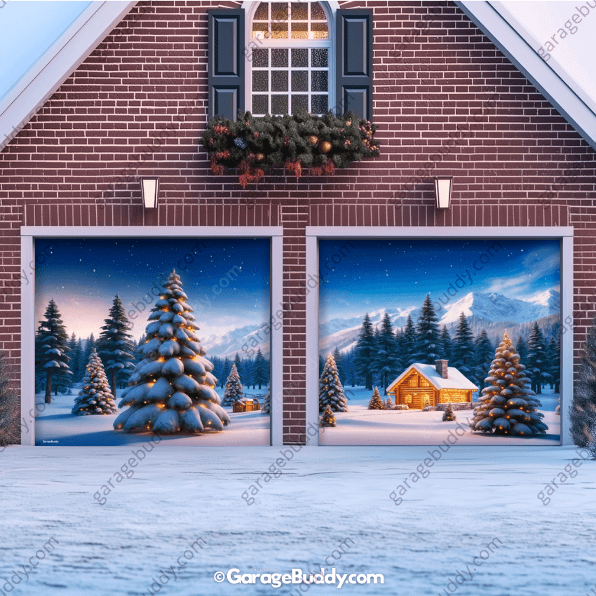 Winter Haven | Christmas Garage Door Cover - Free Shipping