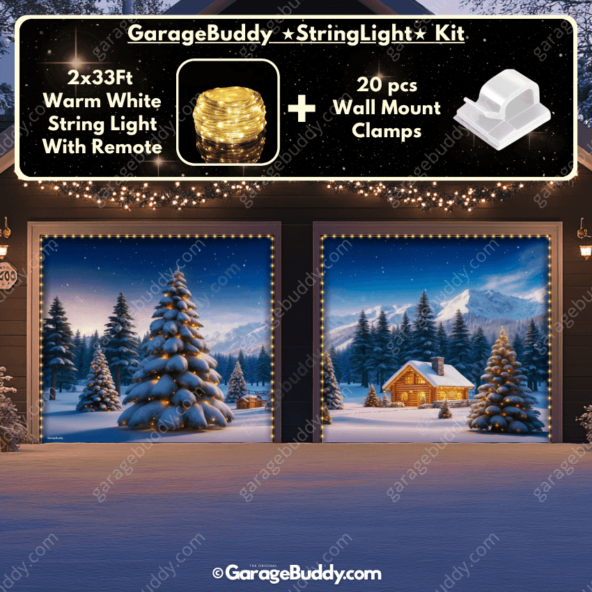 Winter Haven | Christmas Garage Door Cover - Free Shipping